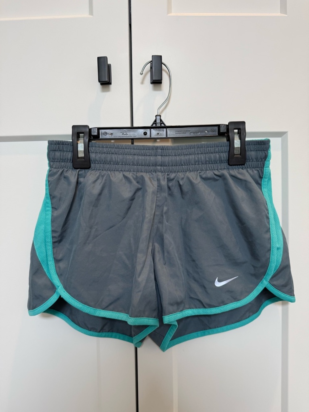 Nike Women's Gray Shorts with Aqua Trim